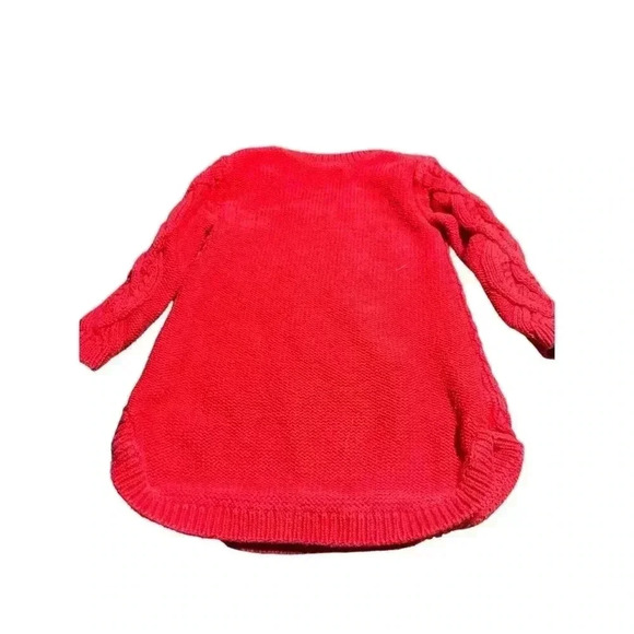 (5 for $25) babyGap, red  cableknit sweater, size 6 to 12 months, EUC - Picture 2 of 4